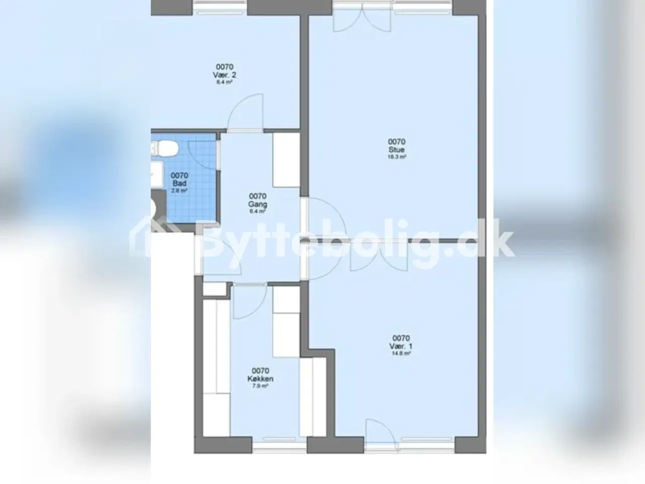 Billede 1 - Lys og rummelig lejlighed i Amager Vest