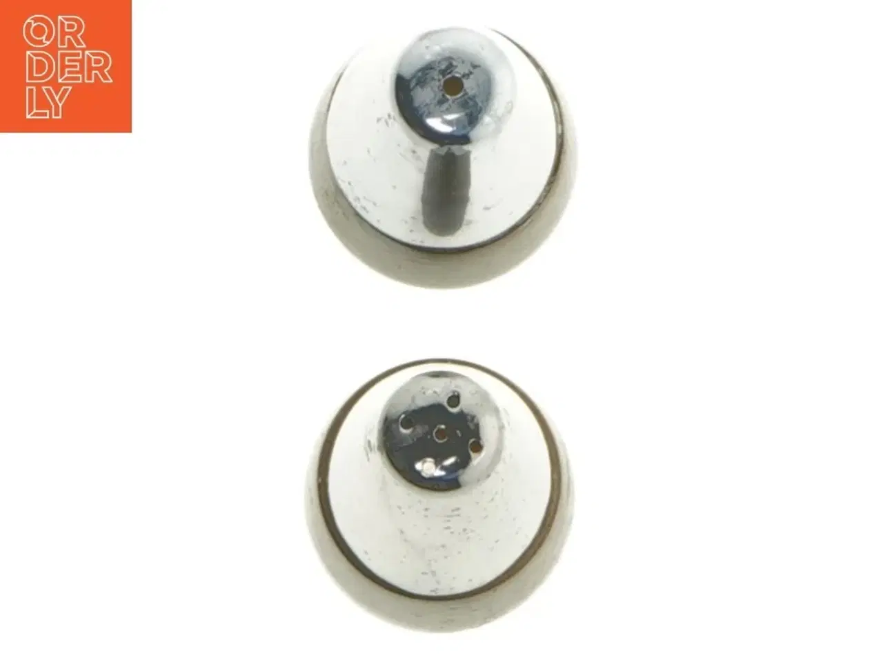 Billede 5 - Salt- og pebersæt i metal og træ (str. 8 cm)