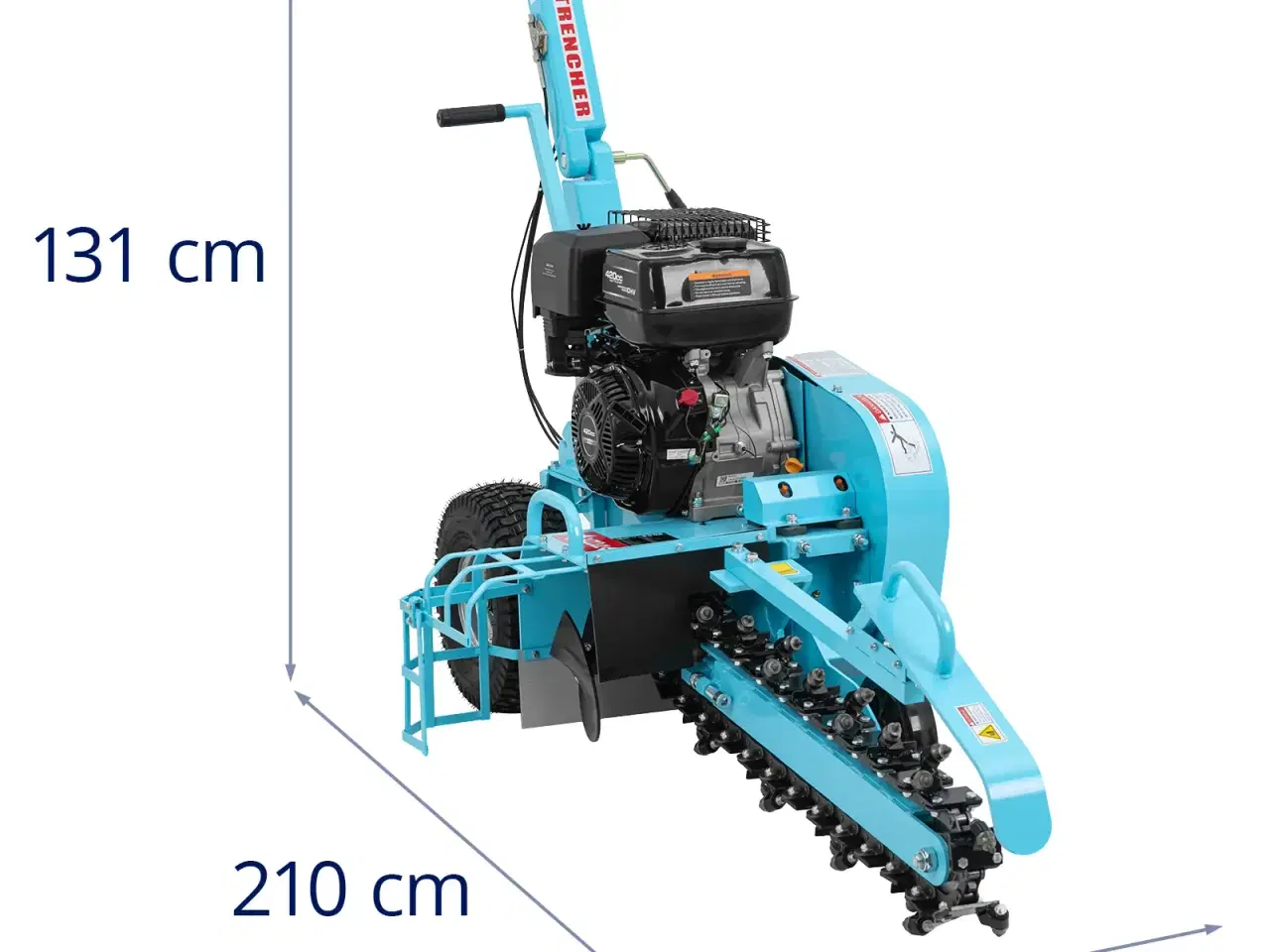 Billede 7 - Kabelfræser – 15 hk – fræsedybde maks. 600 mm