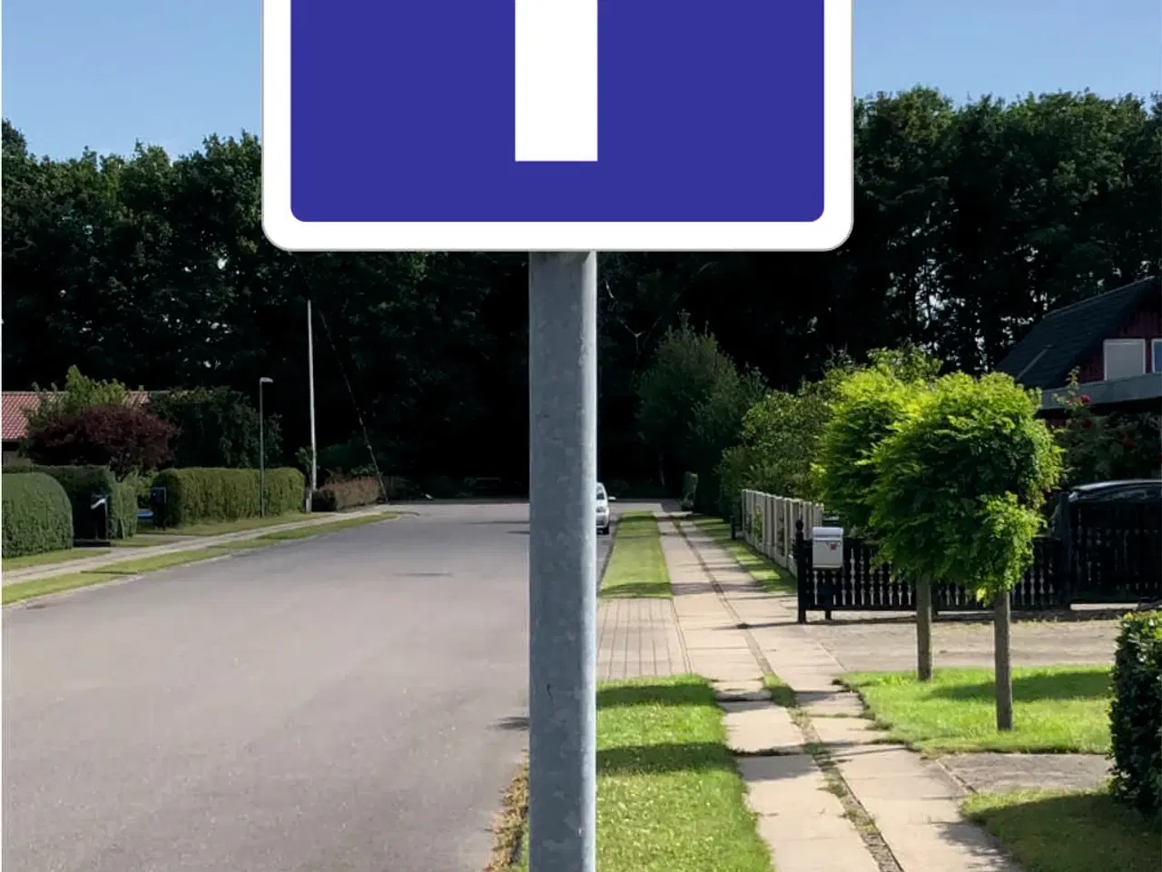Billede 6 - Skilte: Blind vej - med / uden sti, Privat område 
