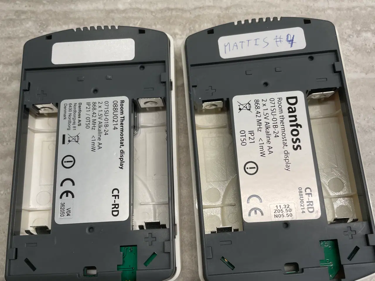 Billede 1 - Danfoss CF-RD termostat 2 styk 