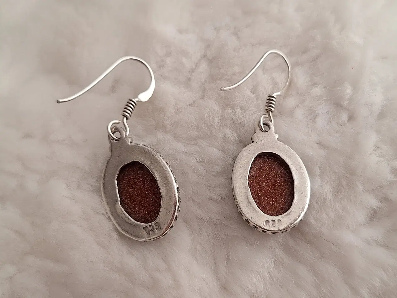 Billede 2 - Flotte 925 sterlingsølv guldsten øreringe