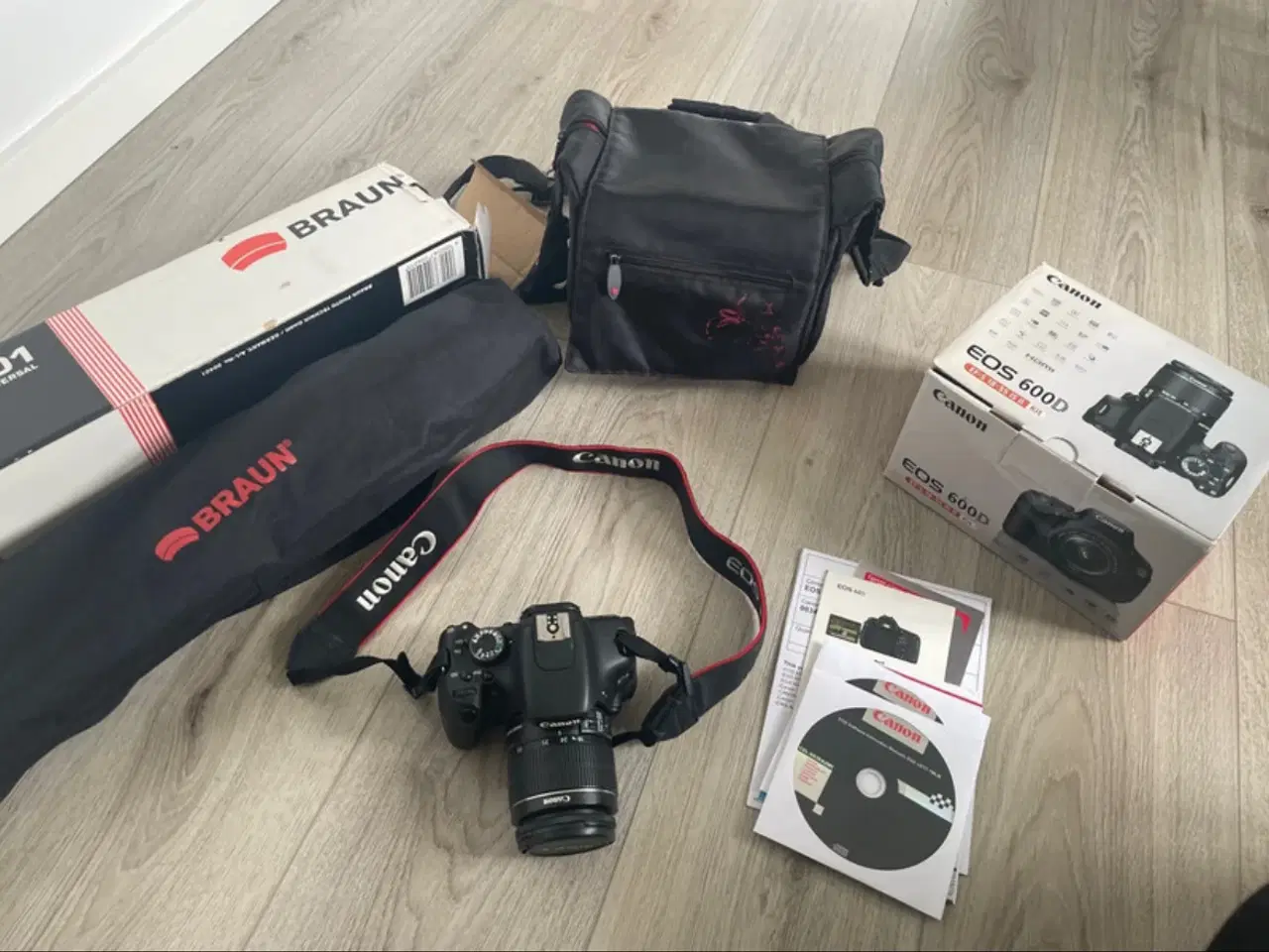 Billede 1 - Canon spejlreflekskamera EOS 600d– komplet startpa