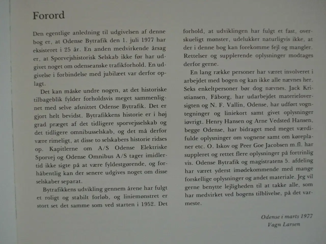 Billede 2 - odense bytrafik 1952-1977 1. juli, af vagn larsen,