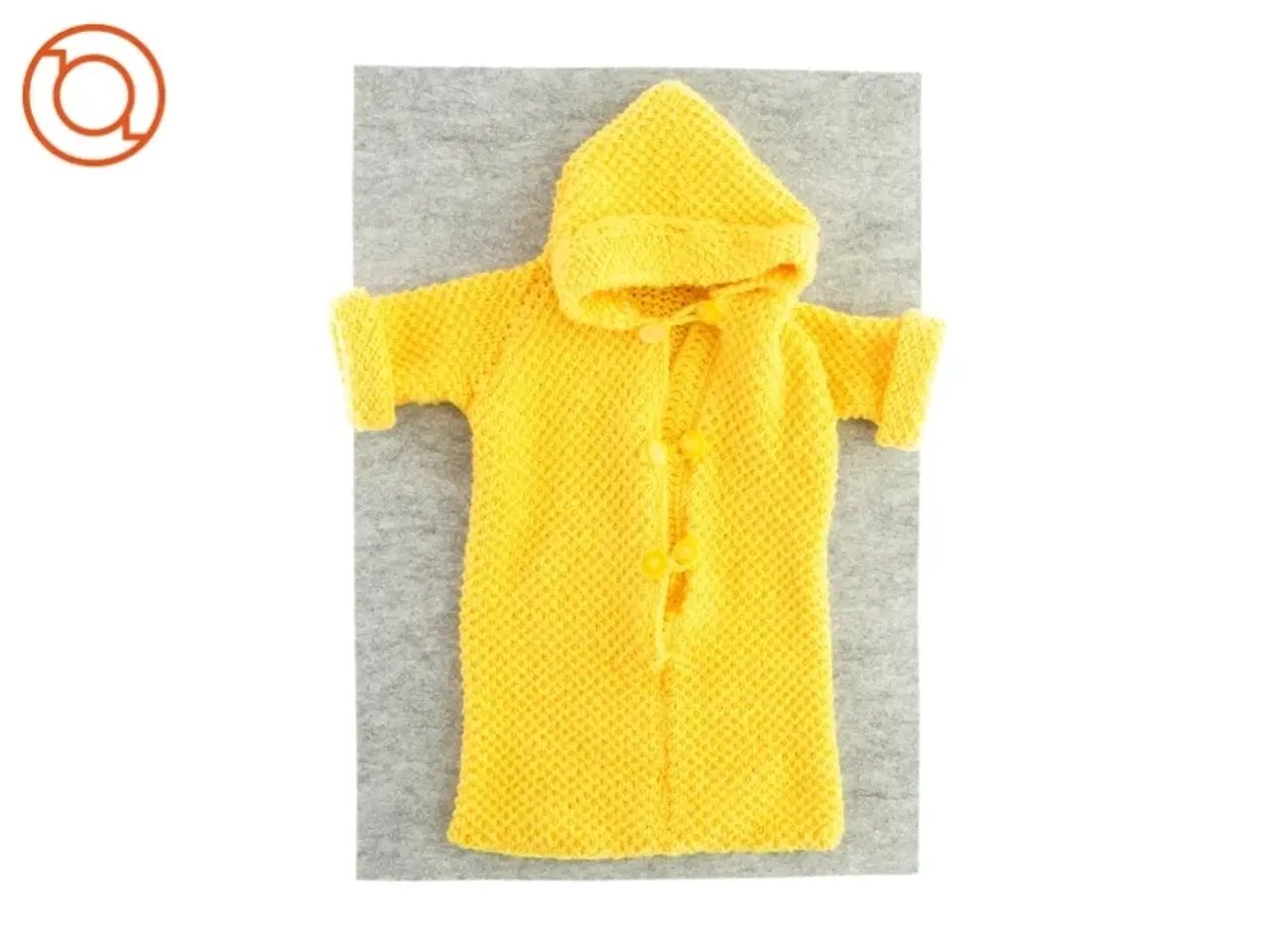 Billede 1 - Hjemmestrikket sovepose med hætte til baby eller dukke