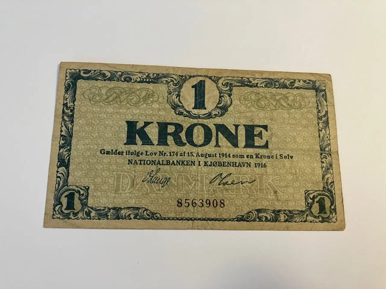 Billede 1 - 1 Krone Danmark 1916