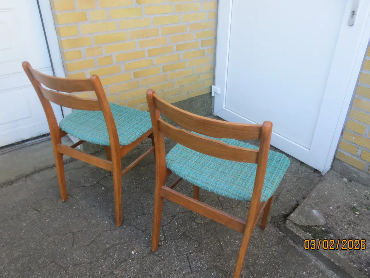 Billede 2 - 2 stk Teak Spisestuestole 