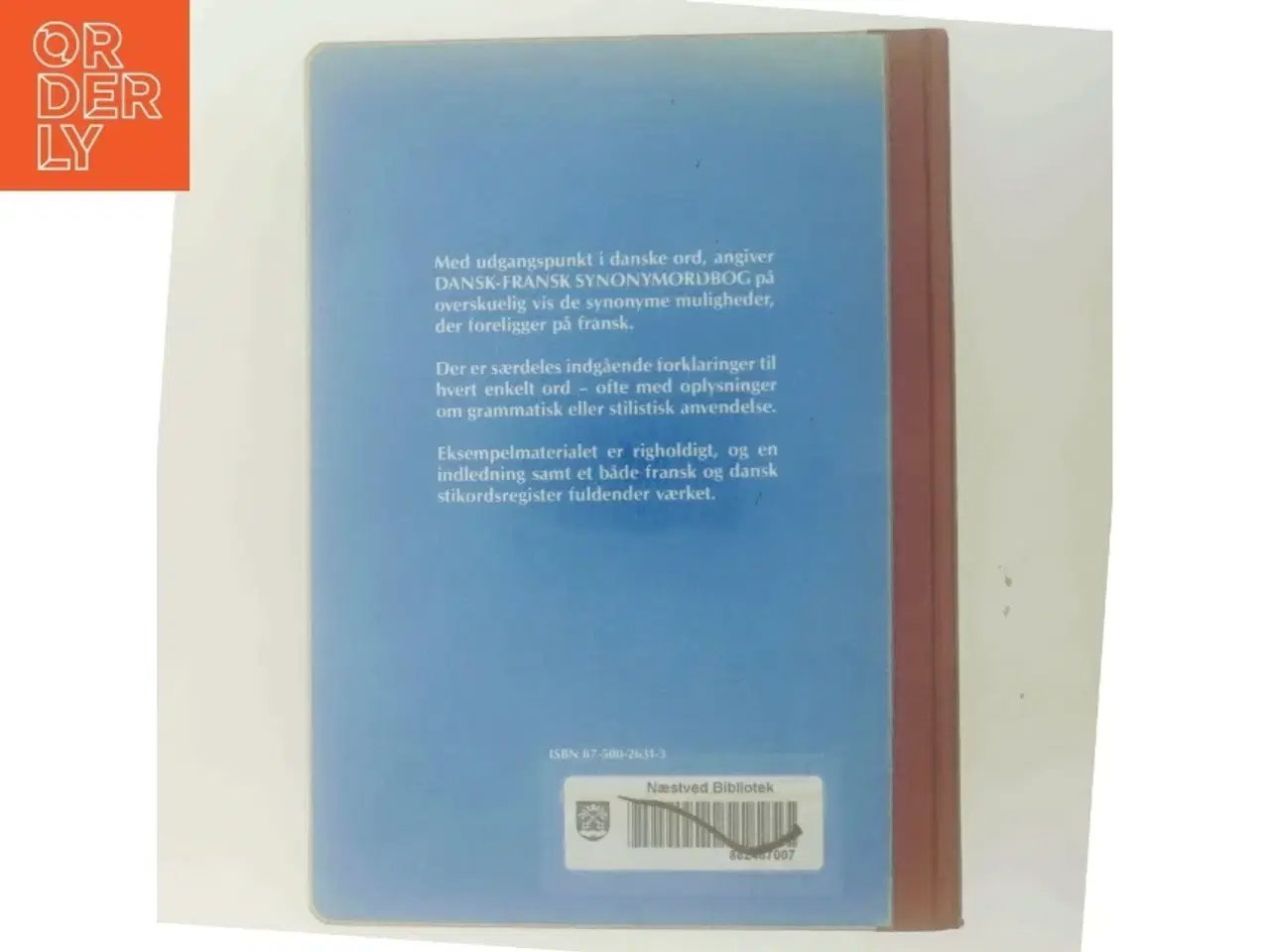 Billede 3 - Dansk-Fransk Synonymordbog af Ole Stig Johannesen (Bog)