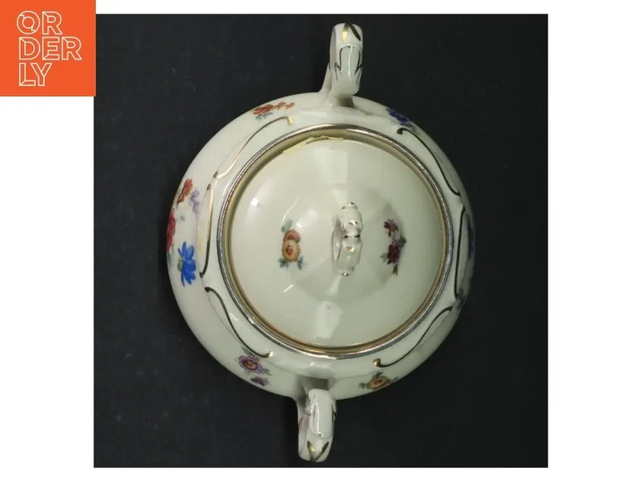 Billede 4 - Porcelæn sukkerkrukke med låg (str. Ø. 12 cm)
