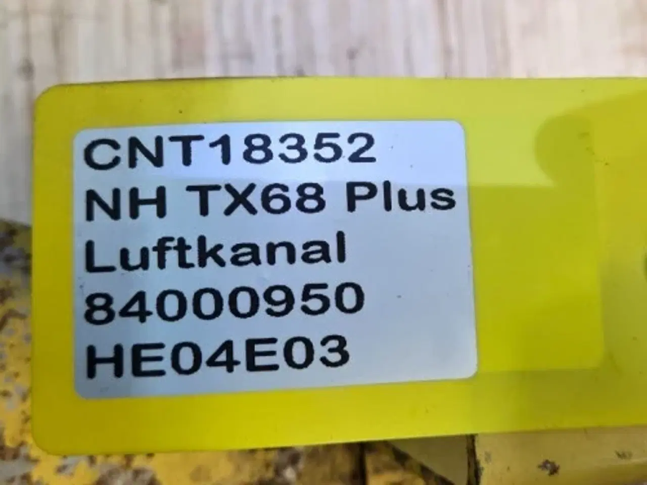 Billede 17 - New Holland TX68 Luftkanal 84000950