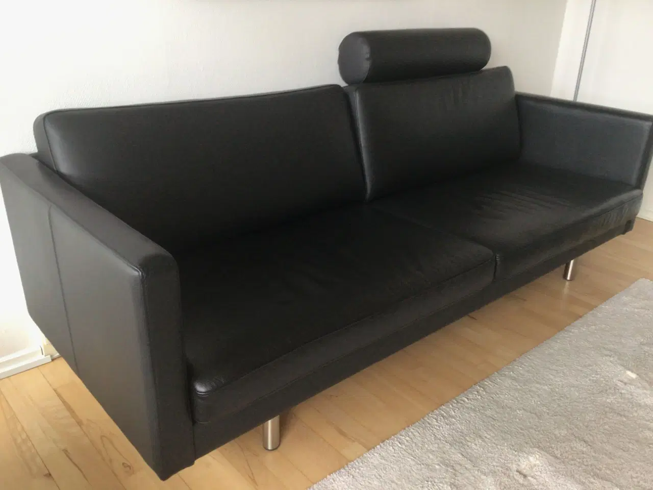 Billede 3 - 3 personers Skalma design læder sofa