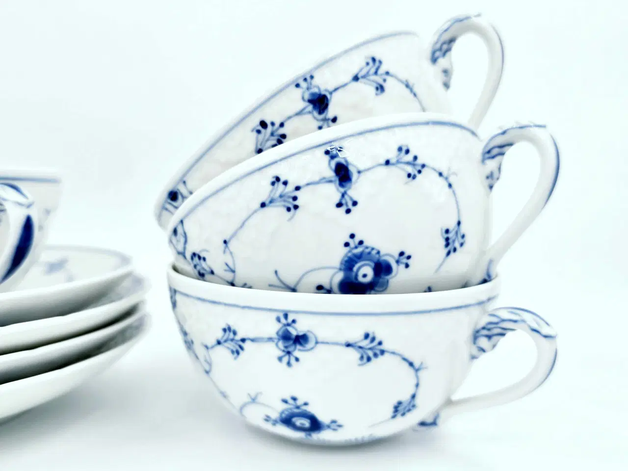 Billede 2 - Blåmalet tekop B&G Musselmalet Porcelæn