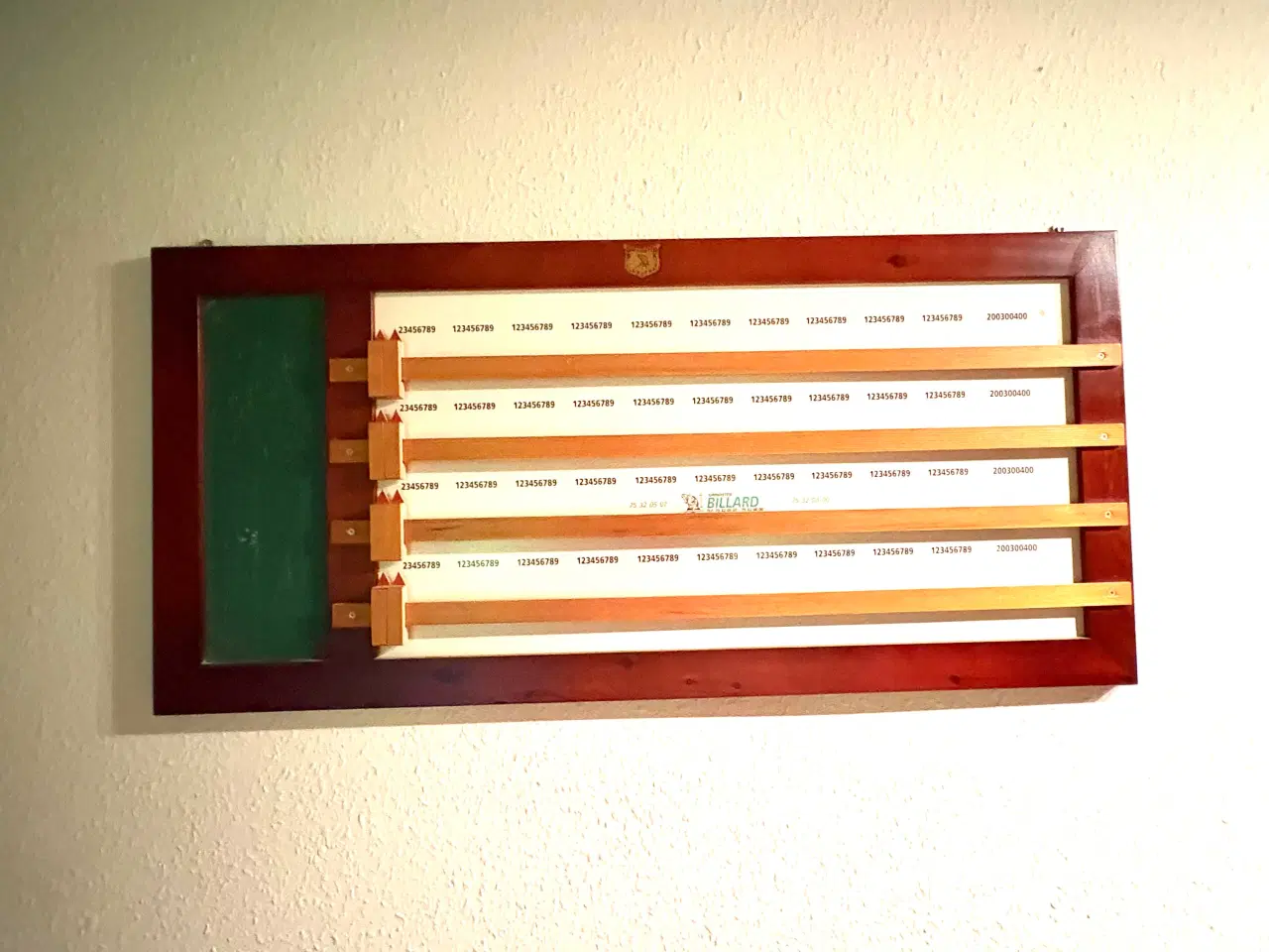 Billede 4 - Komplet billardbord inkl. lamper og alt tilbehør