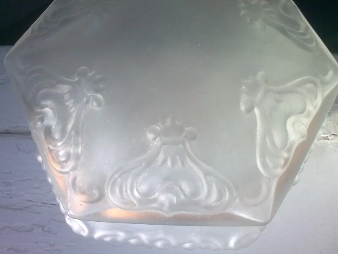 Billede 4 - Frost SKRIN matteret glas ART deco stil