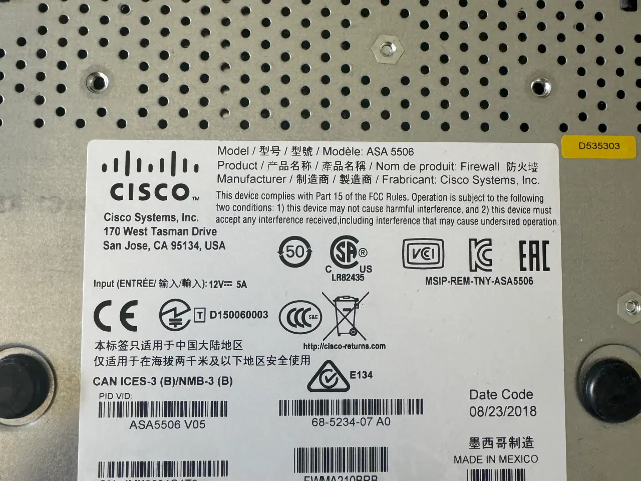 Billede 3 - Cisco firewall