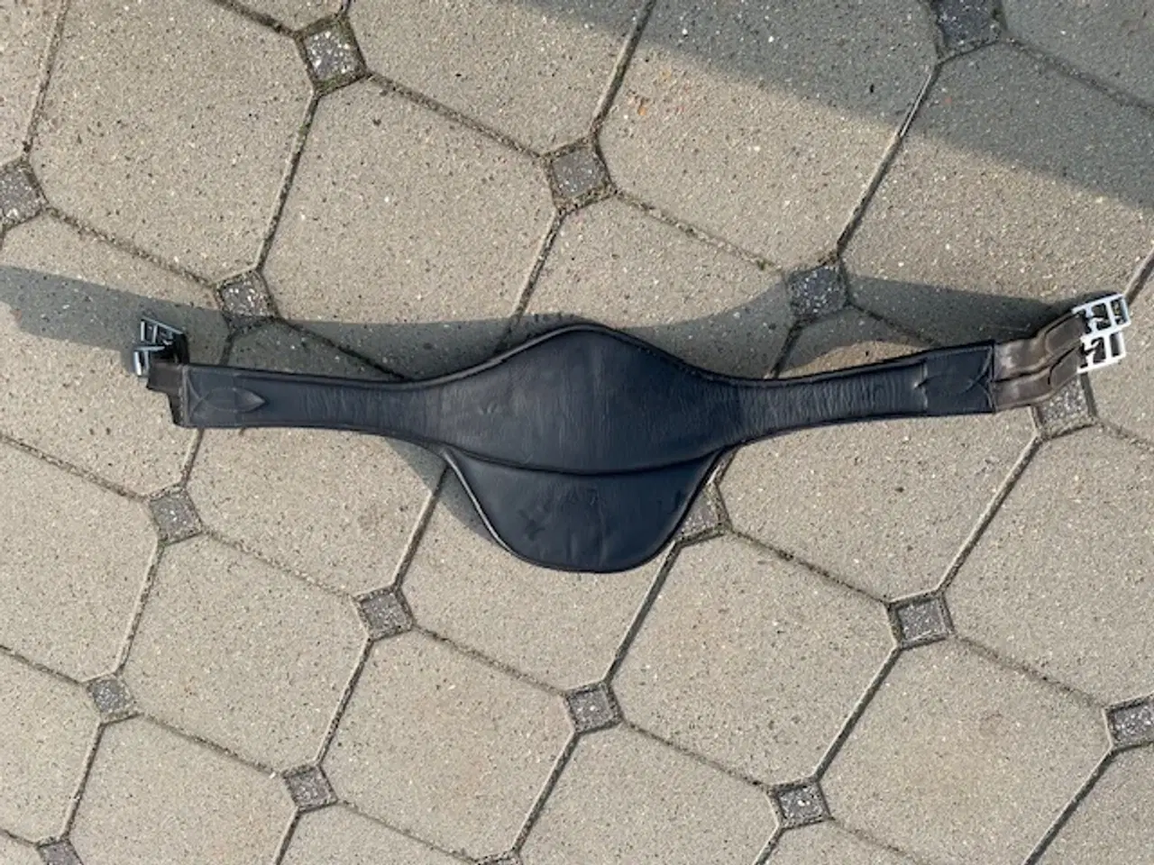 Billede 1 - Springgjord, pladegjord, læder, 125 cm