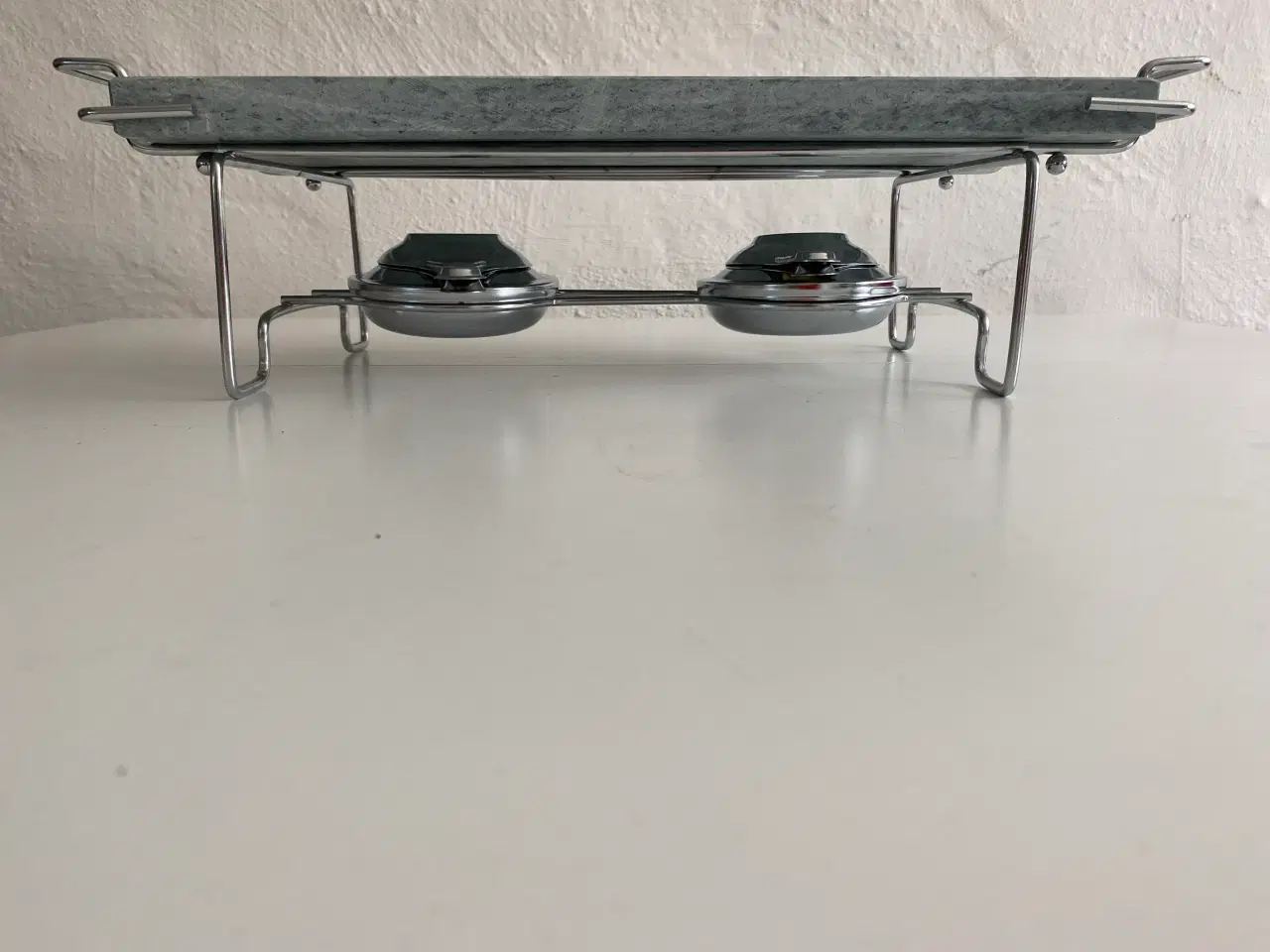 Billede 2 - Granit stege og varmeplade med stativ og brændere