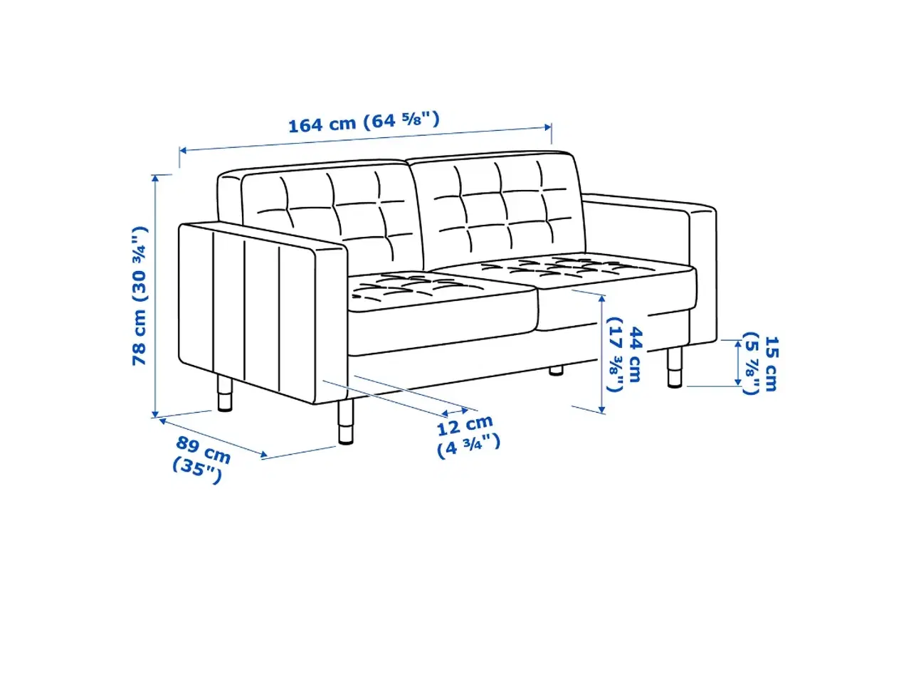 Billede 1 - To-personers sofa