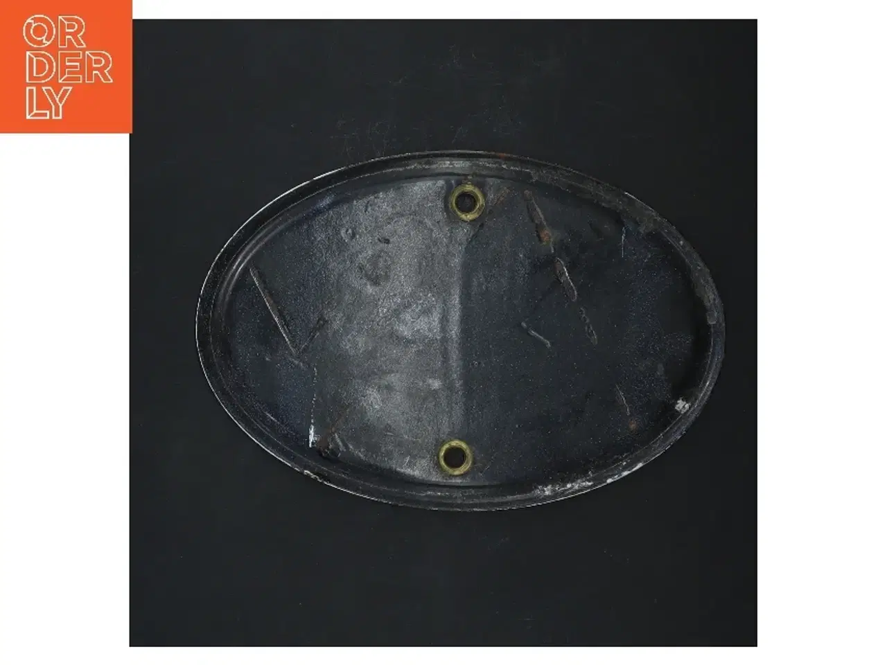 Billede 3 - Metal bilskilt med bogstaver 'DK' (str. 20x13,5 cm)