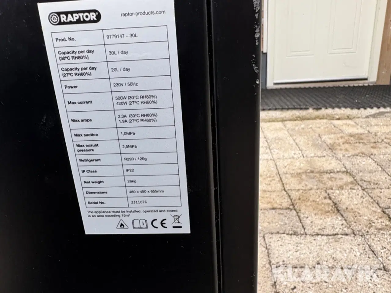 Billede 6 - Affugtere Raptor 2 styks