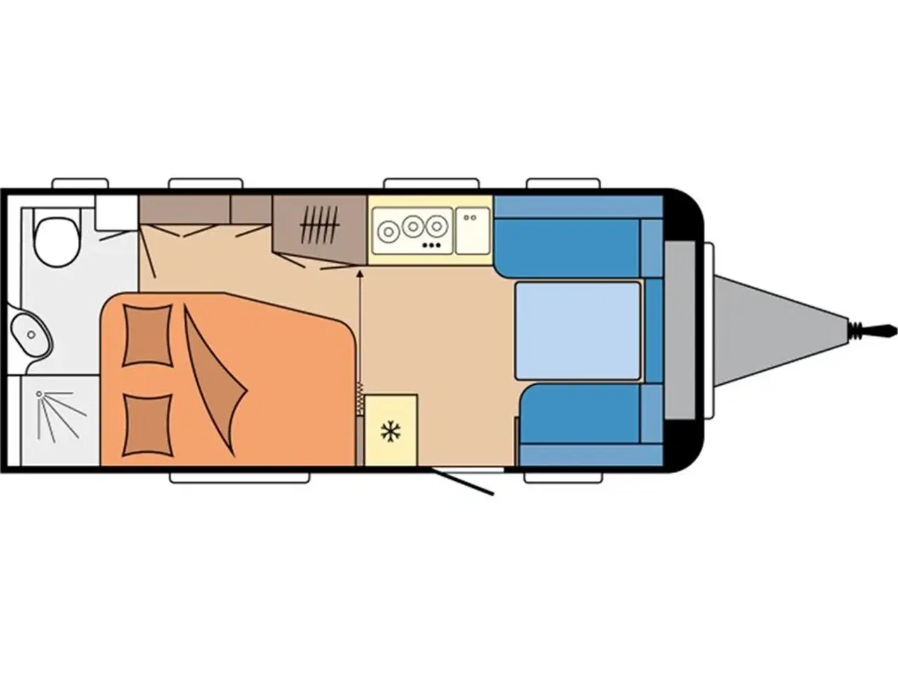 Billede 13 - 2026 - Hobby De Luxe 495 WFB   2025 Hobby 495 WFB De Luxe - se den senere hos Camping-Specialisten.dk i Silkeborg