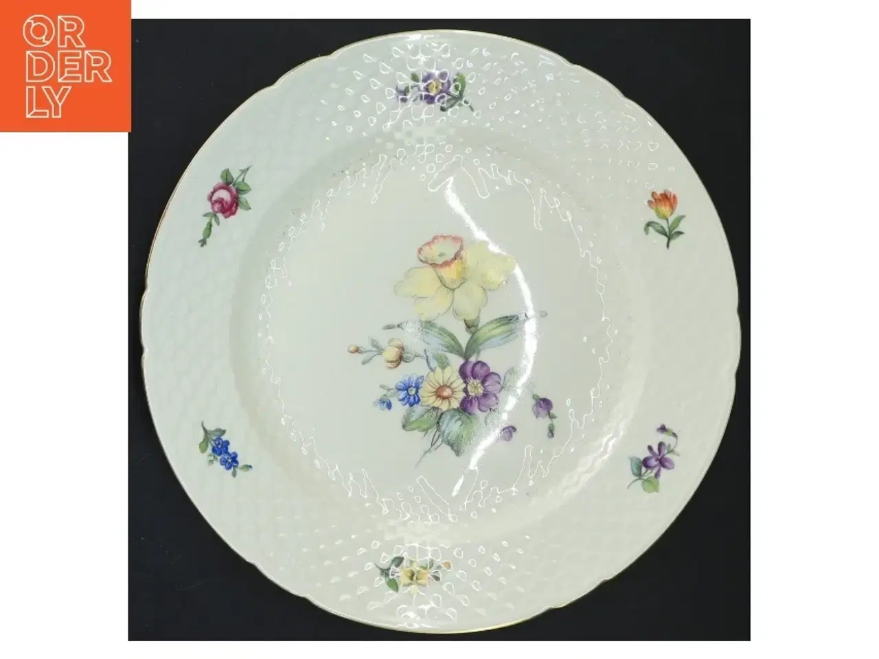 Billede 1 - B&G Saksisk Blomst middagstallerken (str. Ø 24 cm)