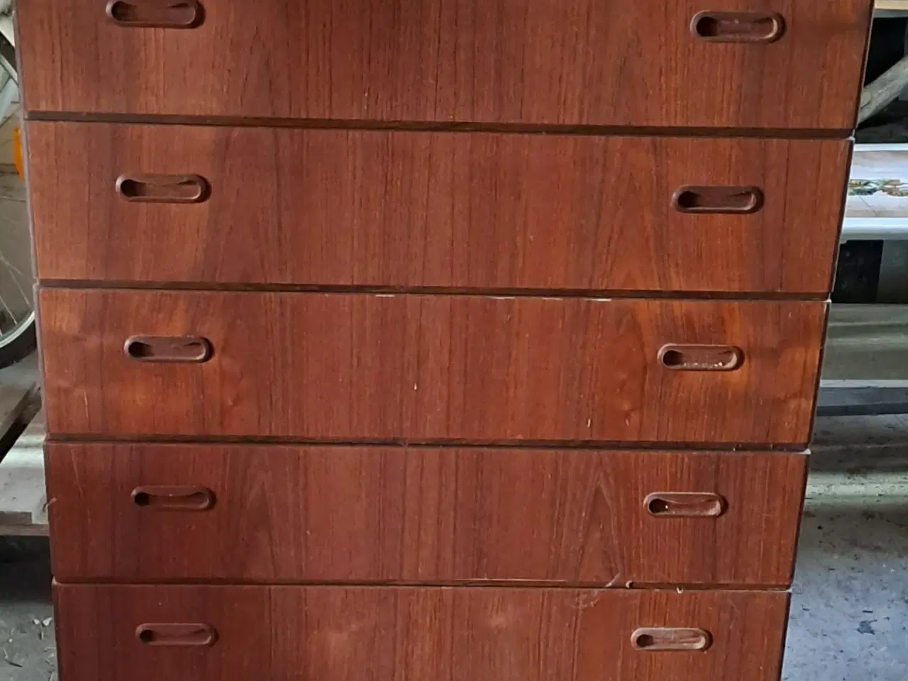 Billede 2 - Kommode i teaktræ 6 skuffer