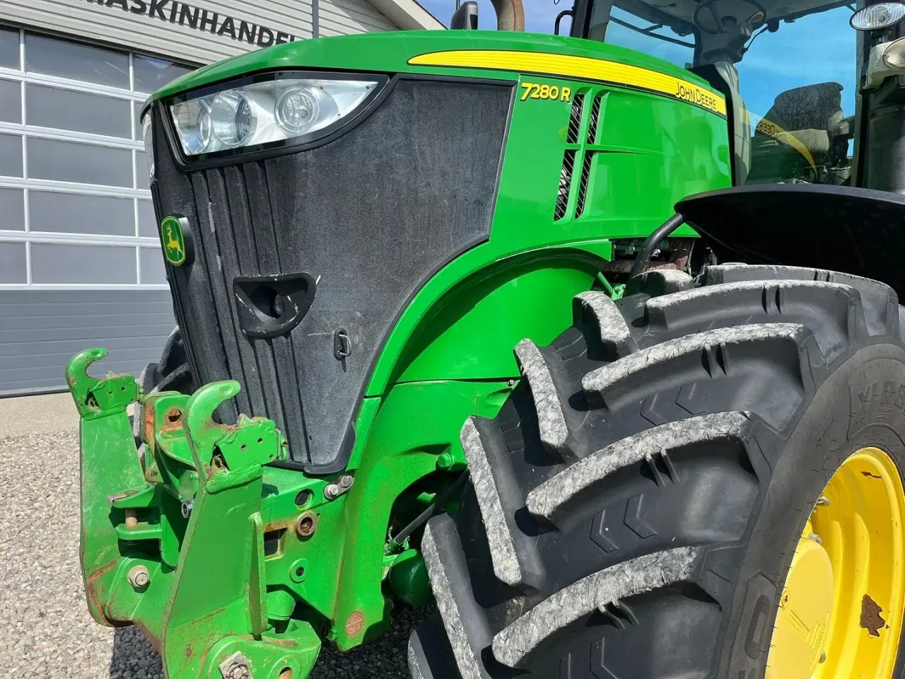 Billede 10 - John Deere 7280R Med næsten nye dæk på og frontlift.