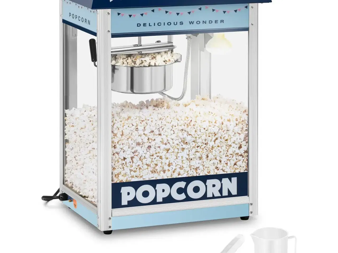 Billede 1 - Popcornmaskine 88 L – 1600 W – blå 56 x 42 x 77 cm