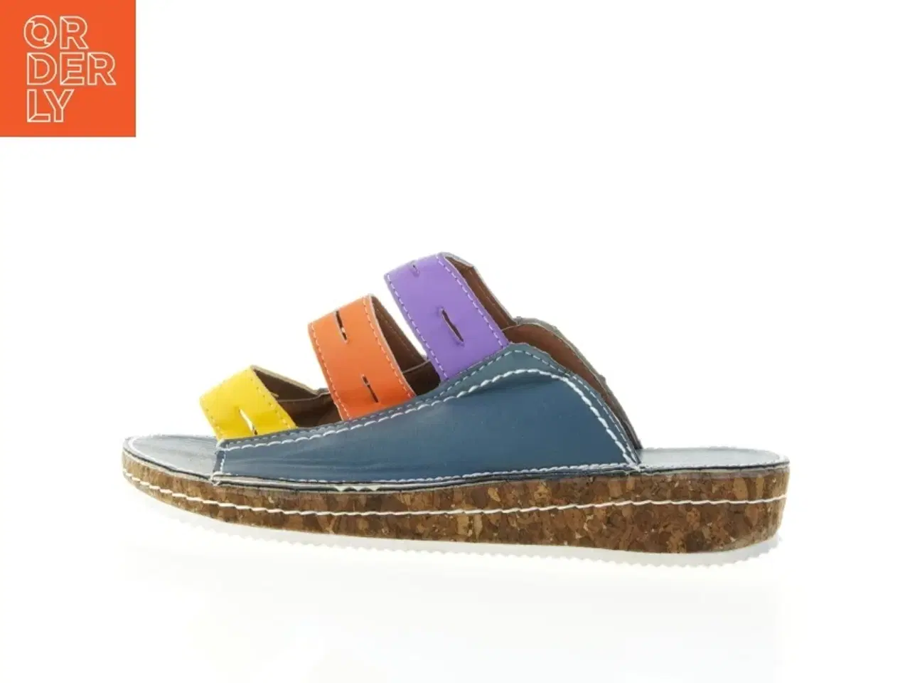Billede 1 - Farverige lædersandaler (str. 25 cm)