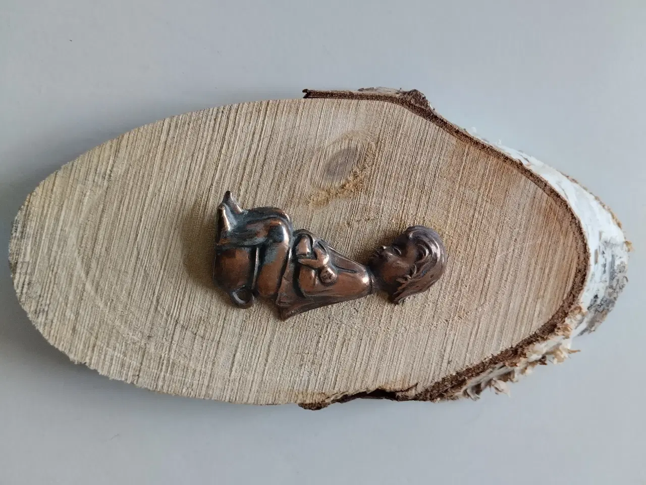 Billede 1 - Wc skilt i messing gammelt