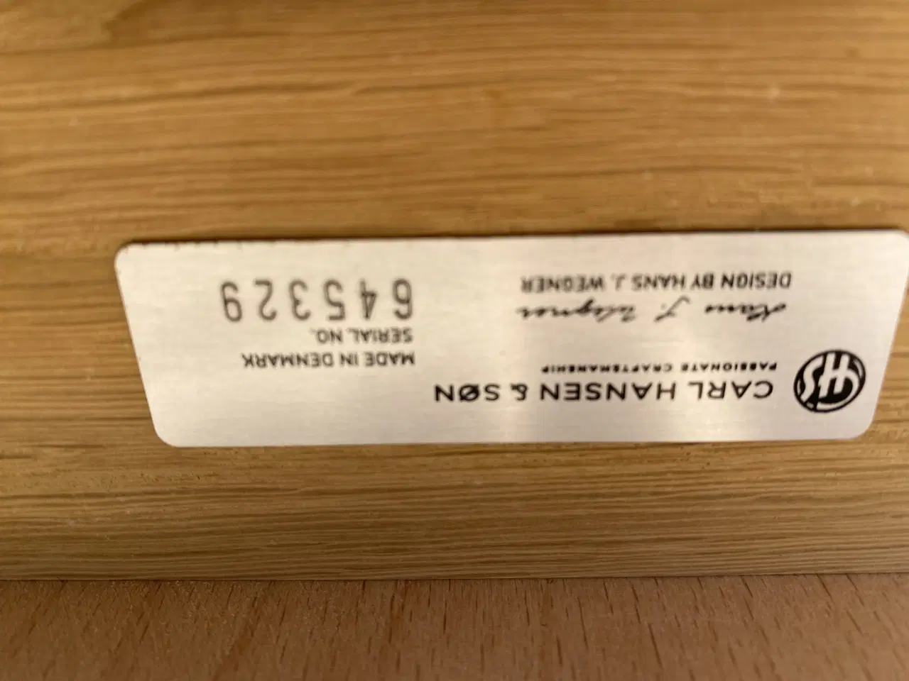 Billede 1 - Wegner CH33P spisebordsstole sælges