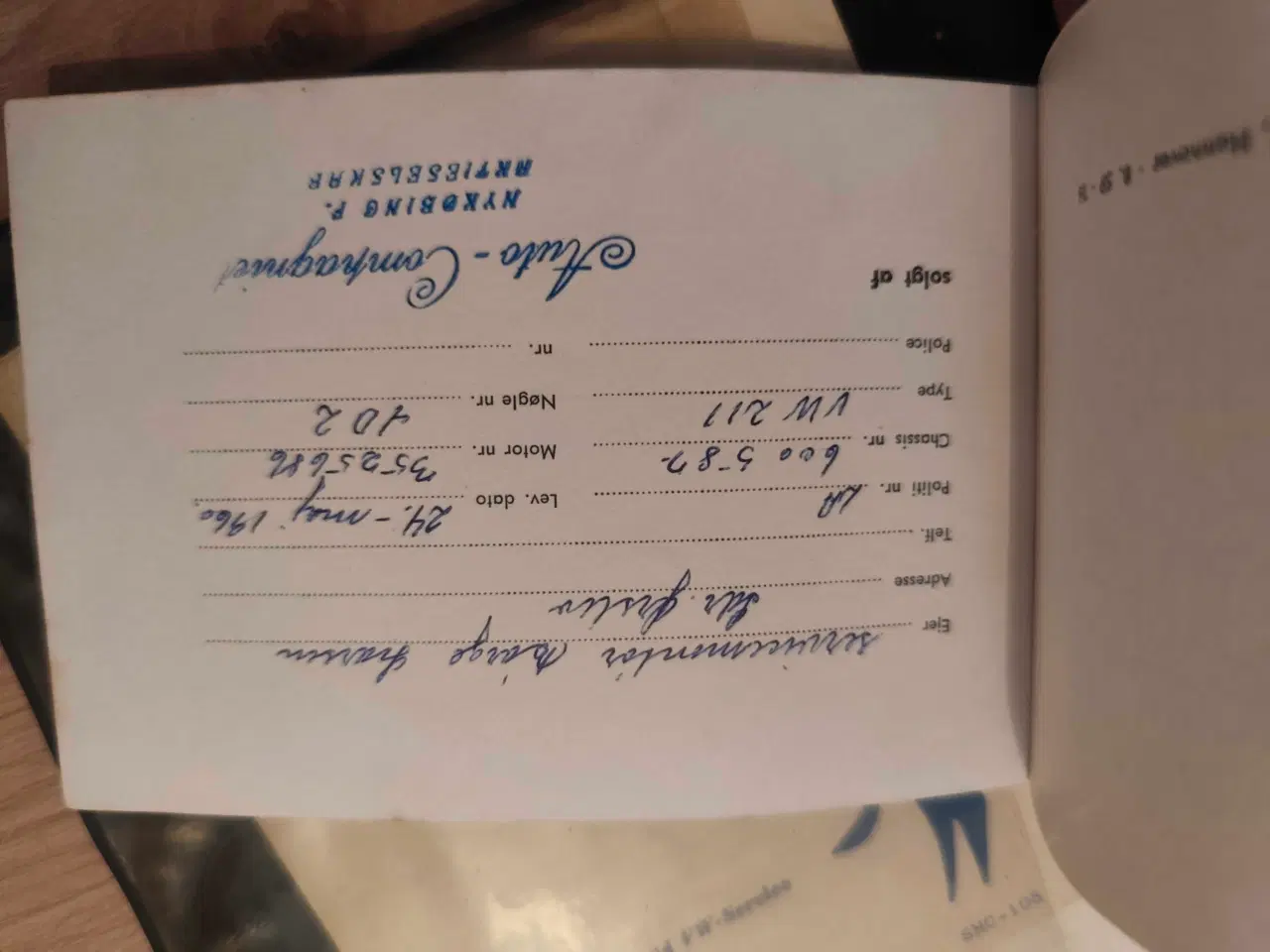 Billede 8 - Volkswagen VW 211 V-A-G 1960 reservedele og servic