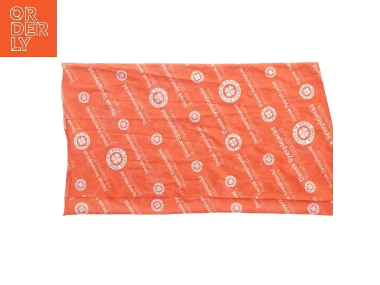 Billede 4 - Rød halsedisse med logo fra Dansk Sygeplejeråd (str. 43 cm)