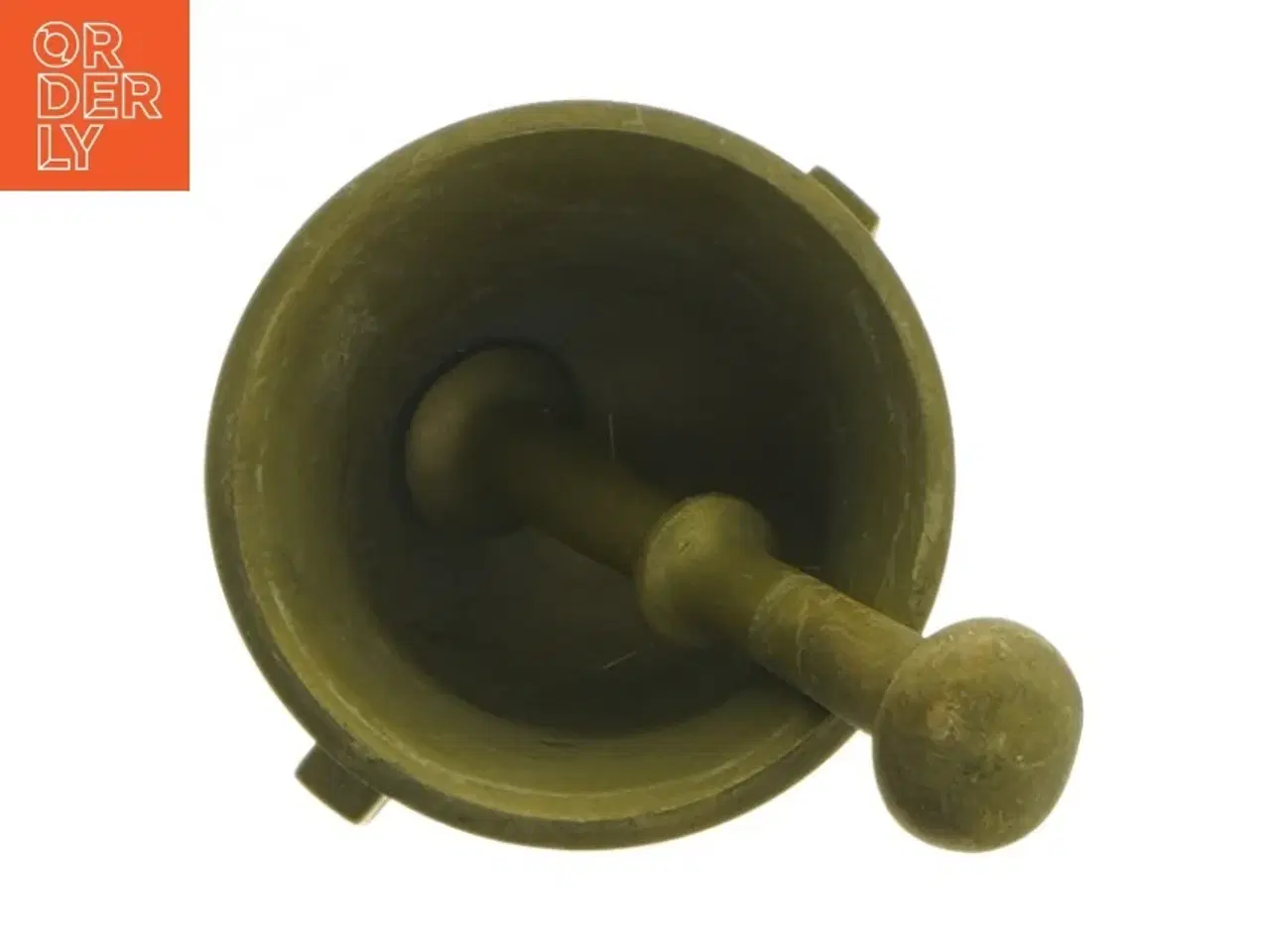 Billede 3 - Messing morter og støder (str. Ø 6,5x7 cm)