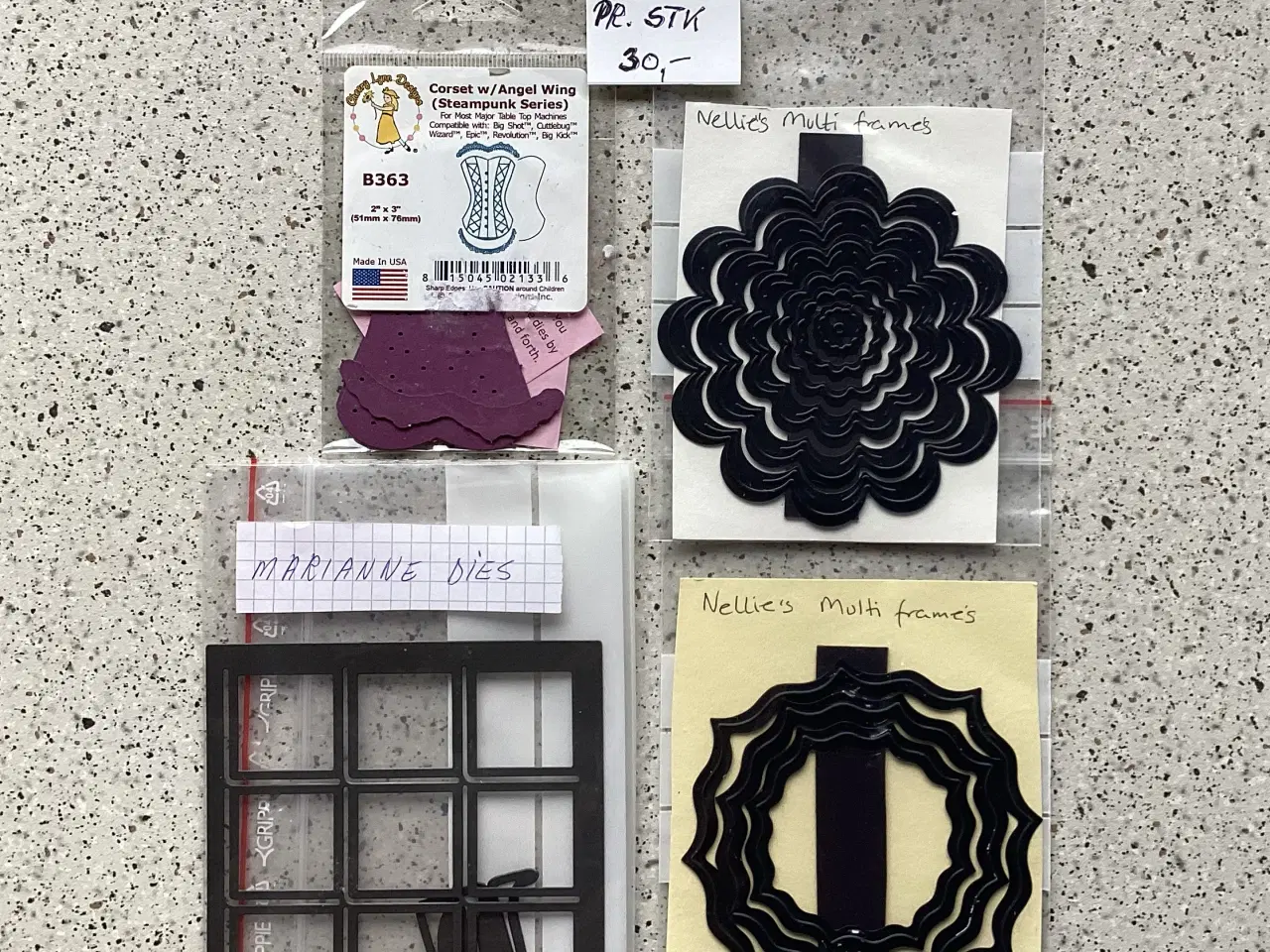 Billede 14 - Scrapbook dies, sæt, embossing, punch, mm. Fra