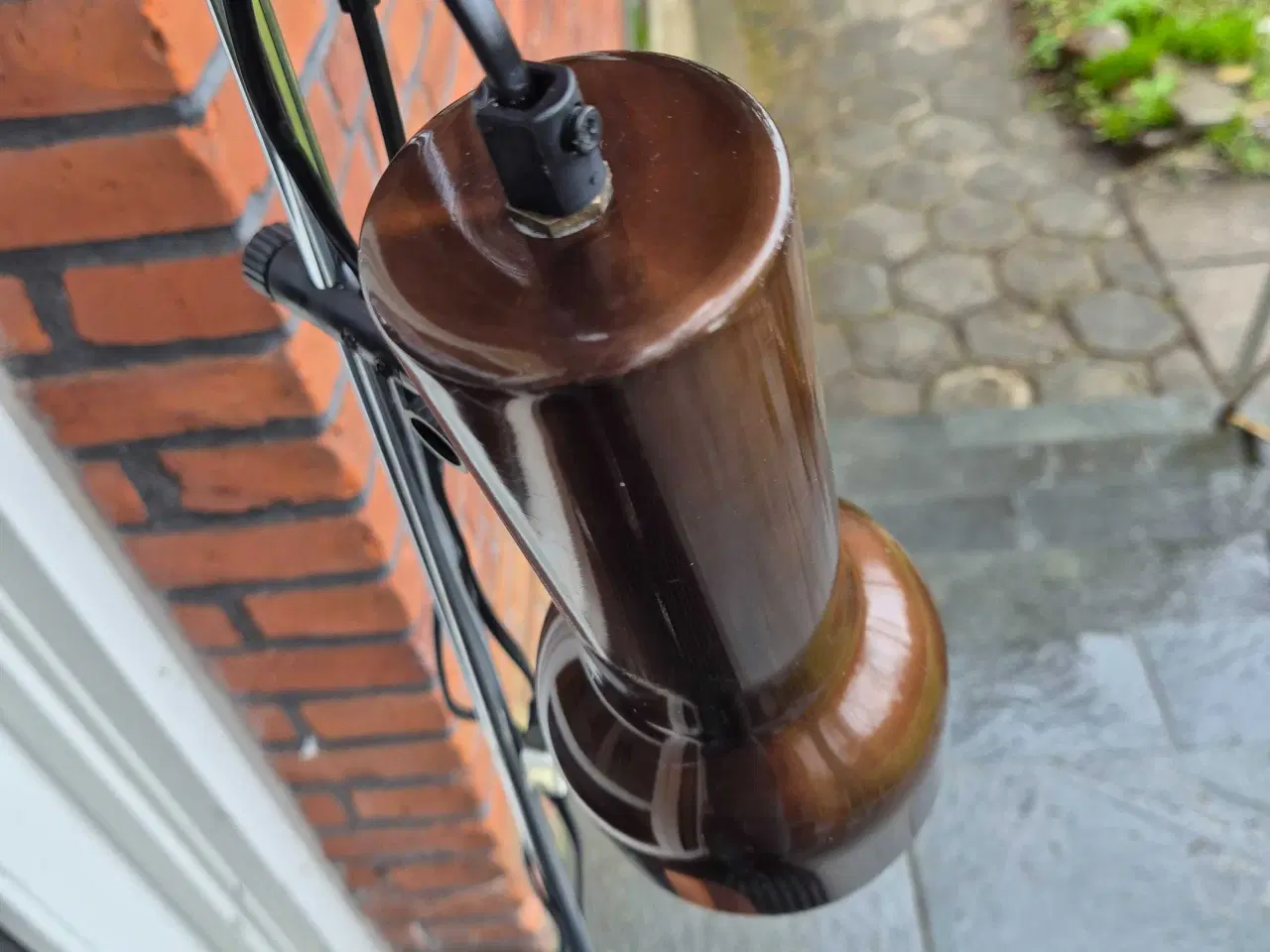 Billede 4 - Standerlampe med gyldenbrune spot