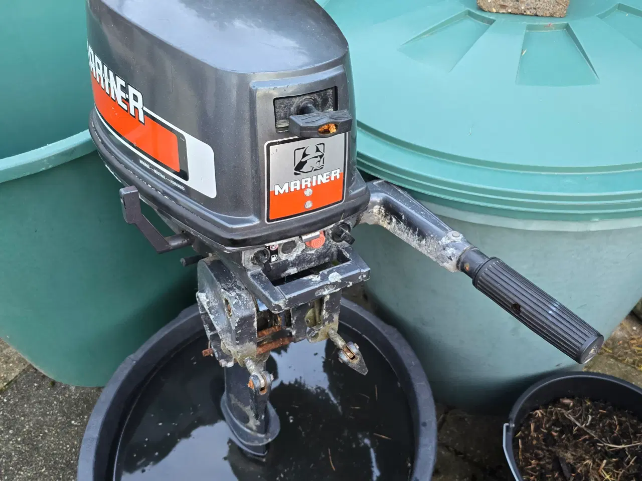 Billede 1 - Påhængsmotor 4 hk, nyserviceret 