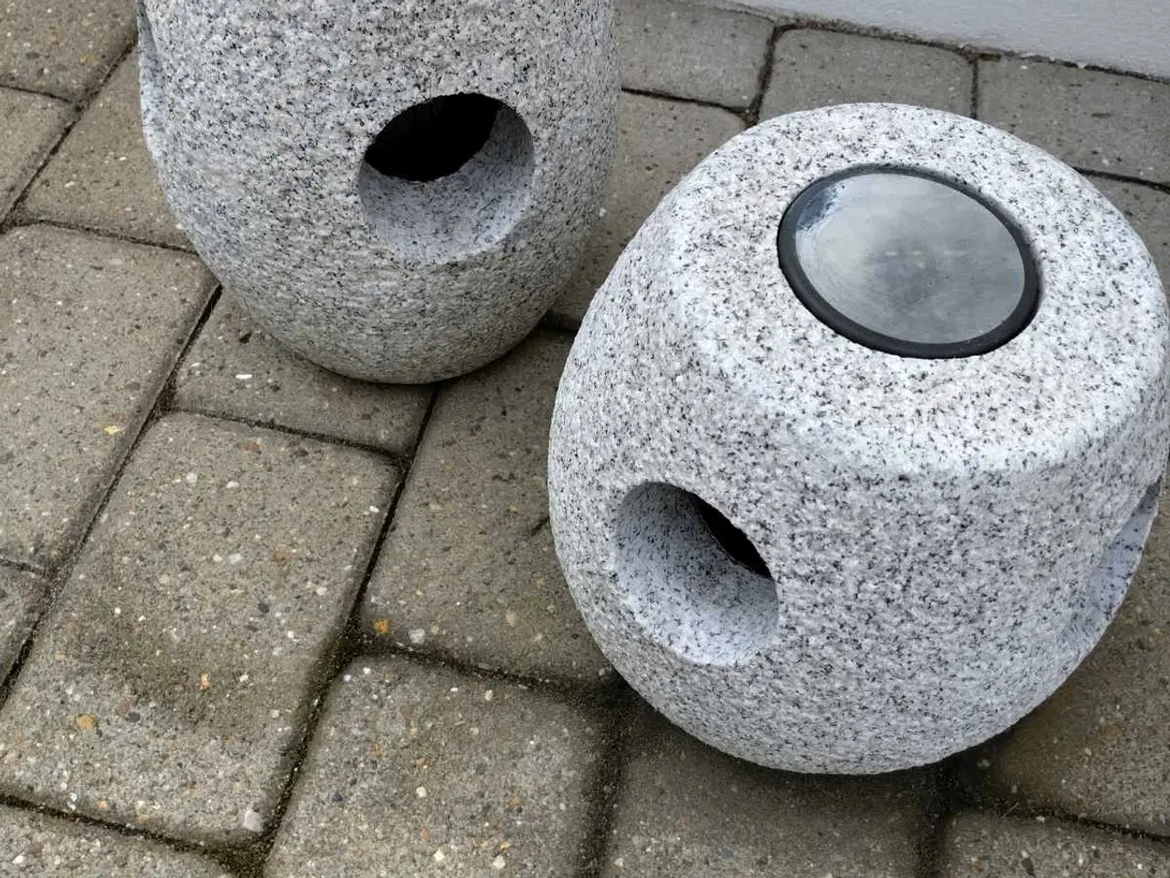 Billede 1 - Granit solceller lampe 