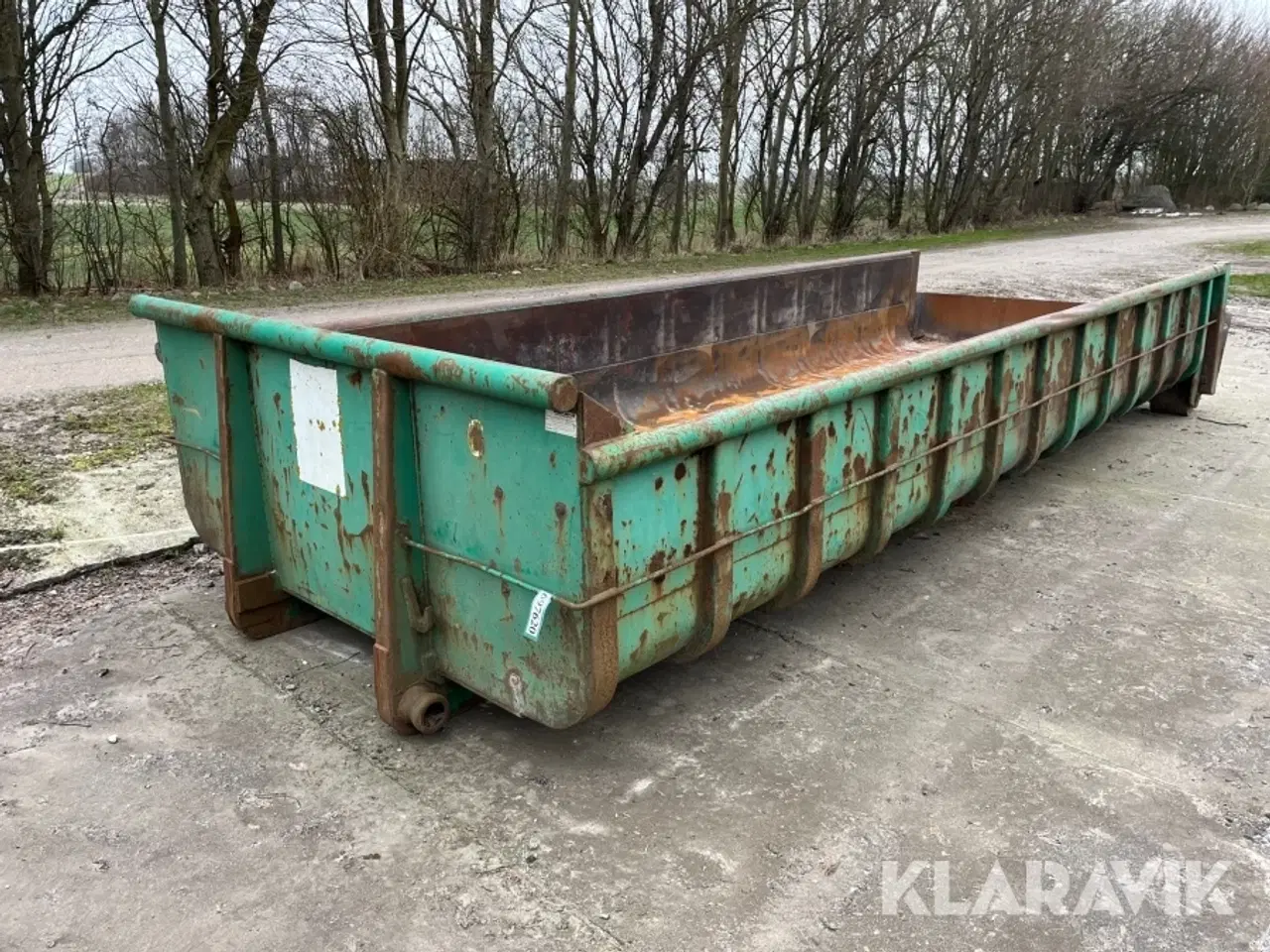 Billede 1 - Container til wirehejs Miljø-Art med hydraulisk bagsmæk