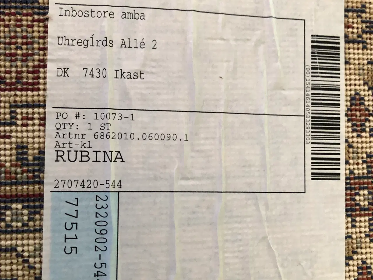 Billede 3 - Belgisk Rubina tæppe