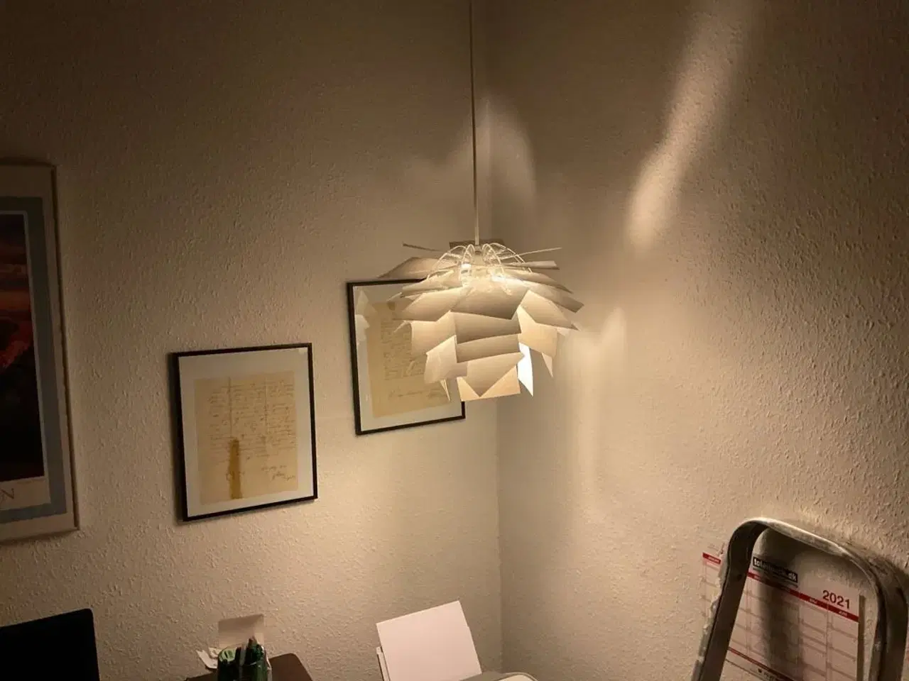 Billede 1 - Hvid loftlampe