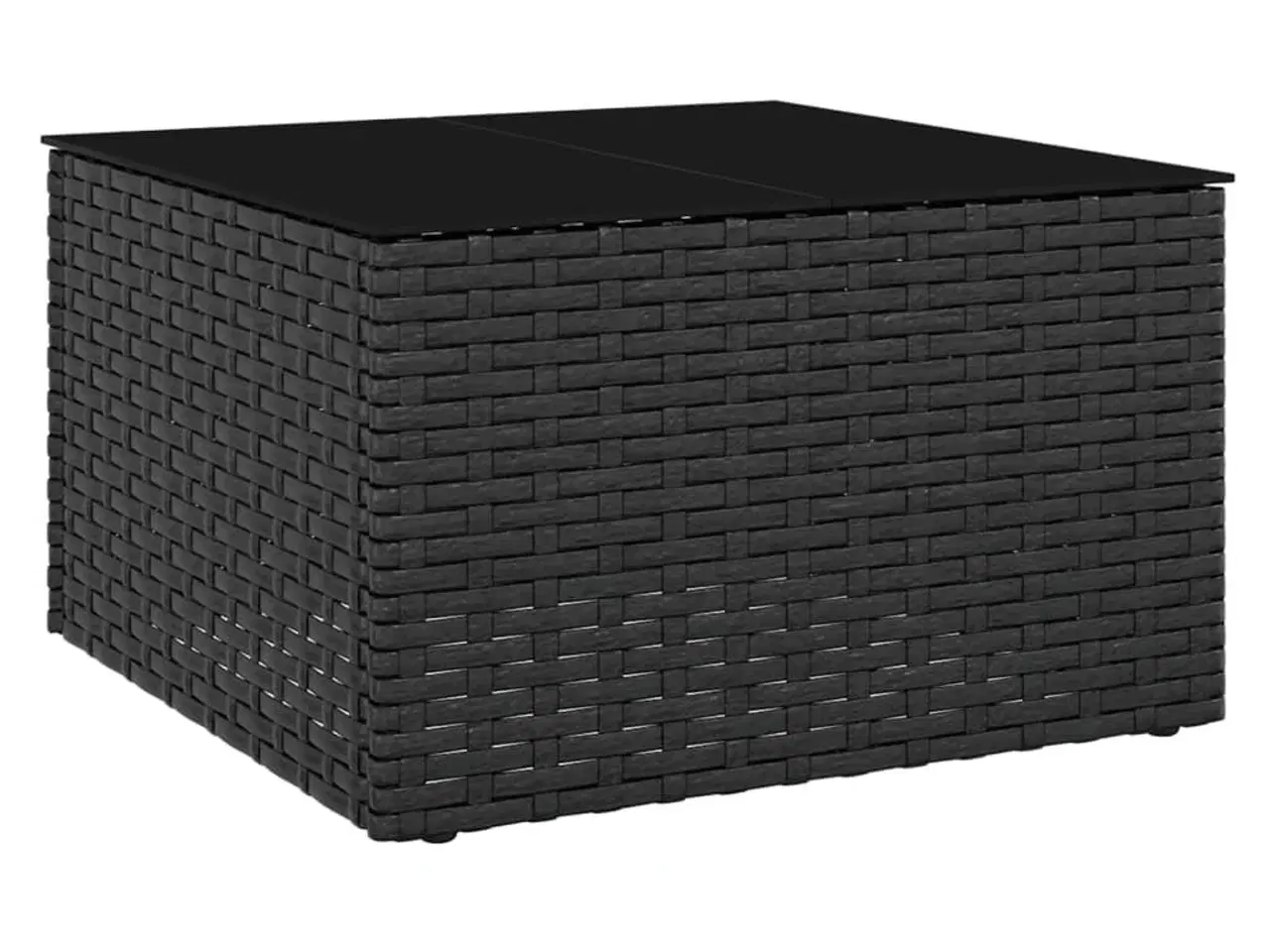 Billede 8 - Loungesæt til haven 2 dele med hynder polyrattan sort