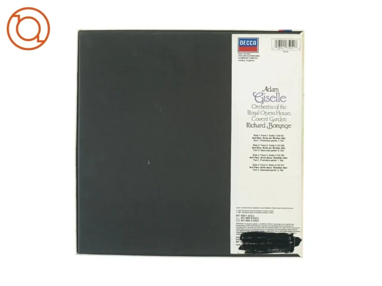 Billede 2 - Adam Giselle, Orchestra of the Royal opera house fra Decca (str. 30 cm)