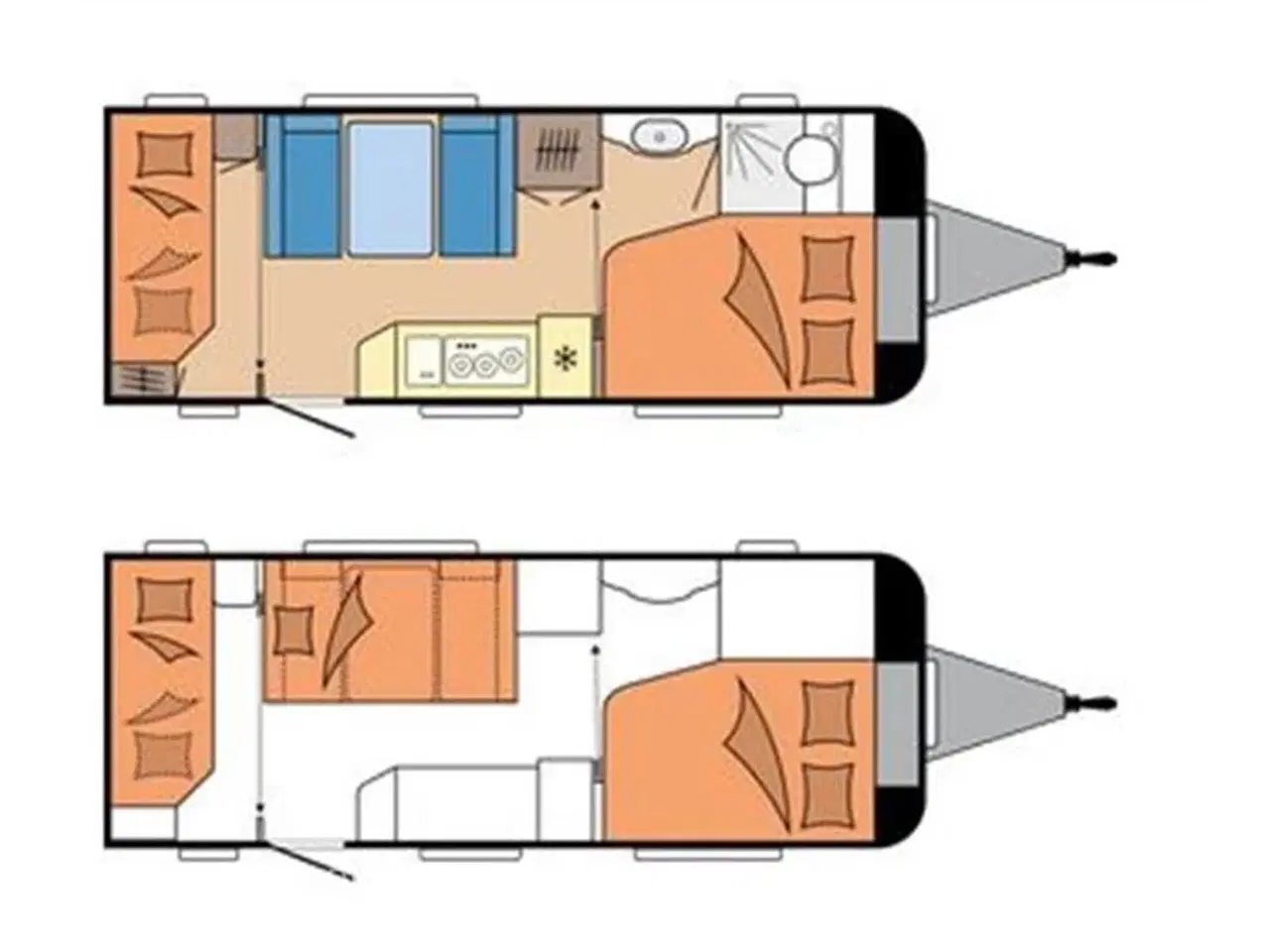 Billede 17 - 2022 - Hobby De Luxe 540 KMFe   Flot vogn med 2 køjer og Isabella Commodore fortelt - Kan nedvejes til 1600 kg.