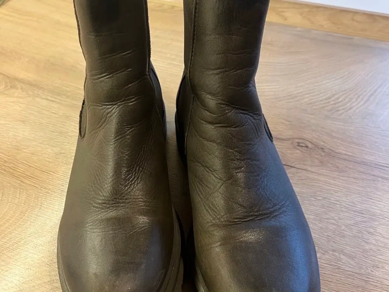 Billede 1 - Brune læder ankelstøvler