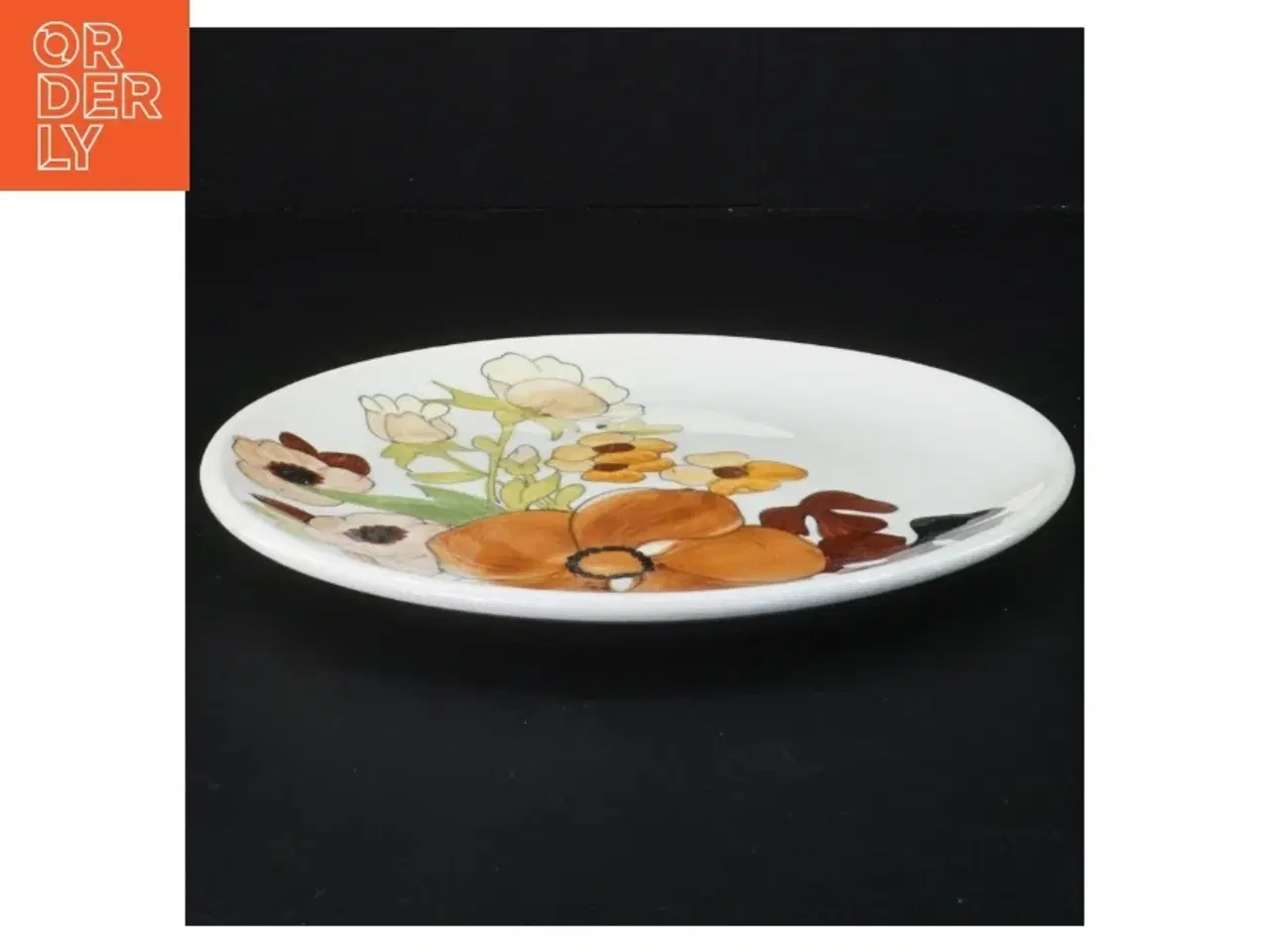 Billede 1 - Håndmalet porcelænstallerken