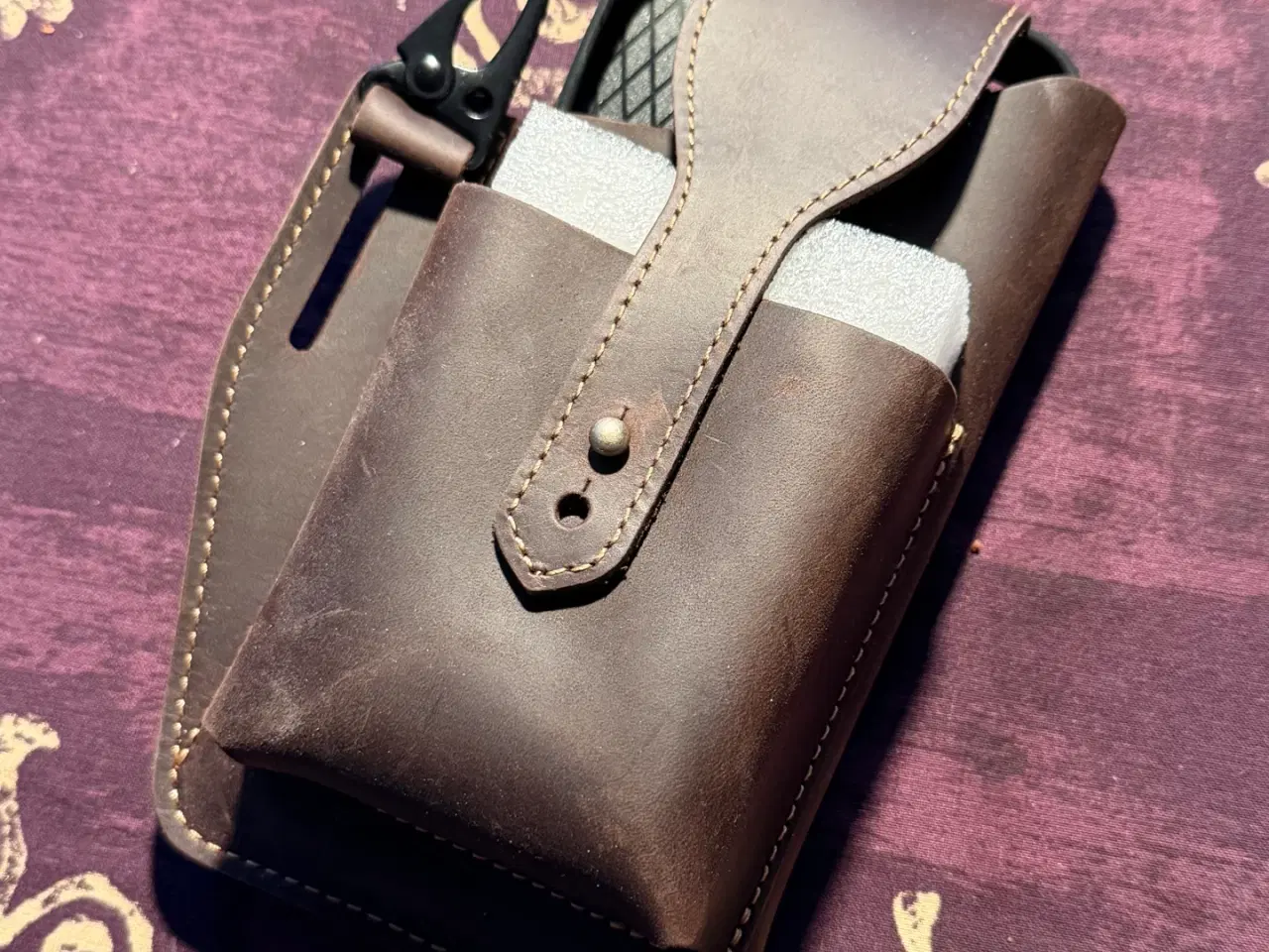 Billede 5 - NYT Mobil bælte Taske i Kærnelæder Iphone /Android