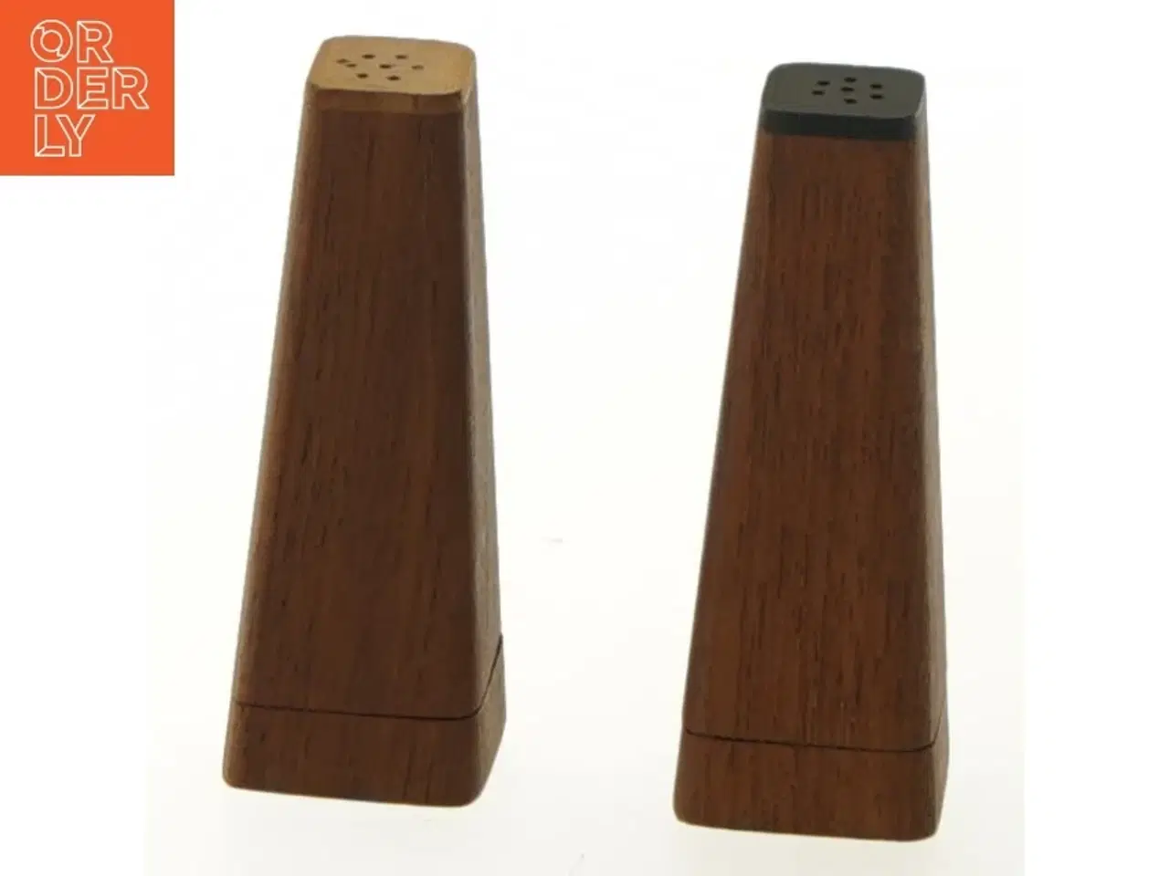 Billede 1 - Salt- og pebersæt i teak træ (str. 7,5 cm)