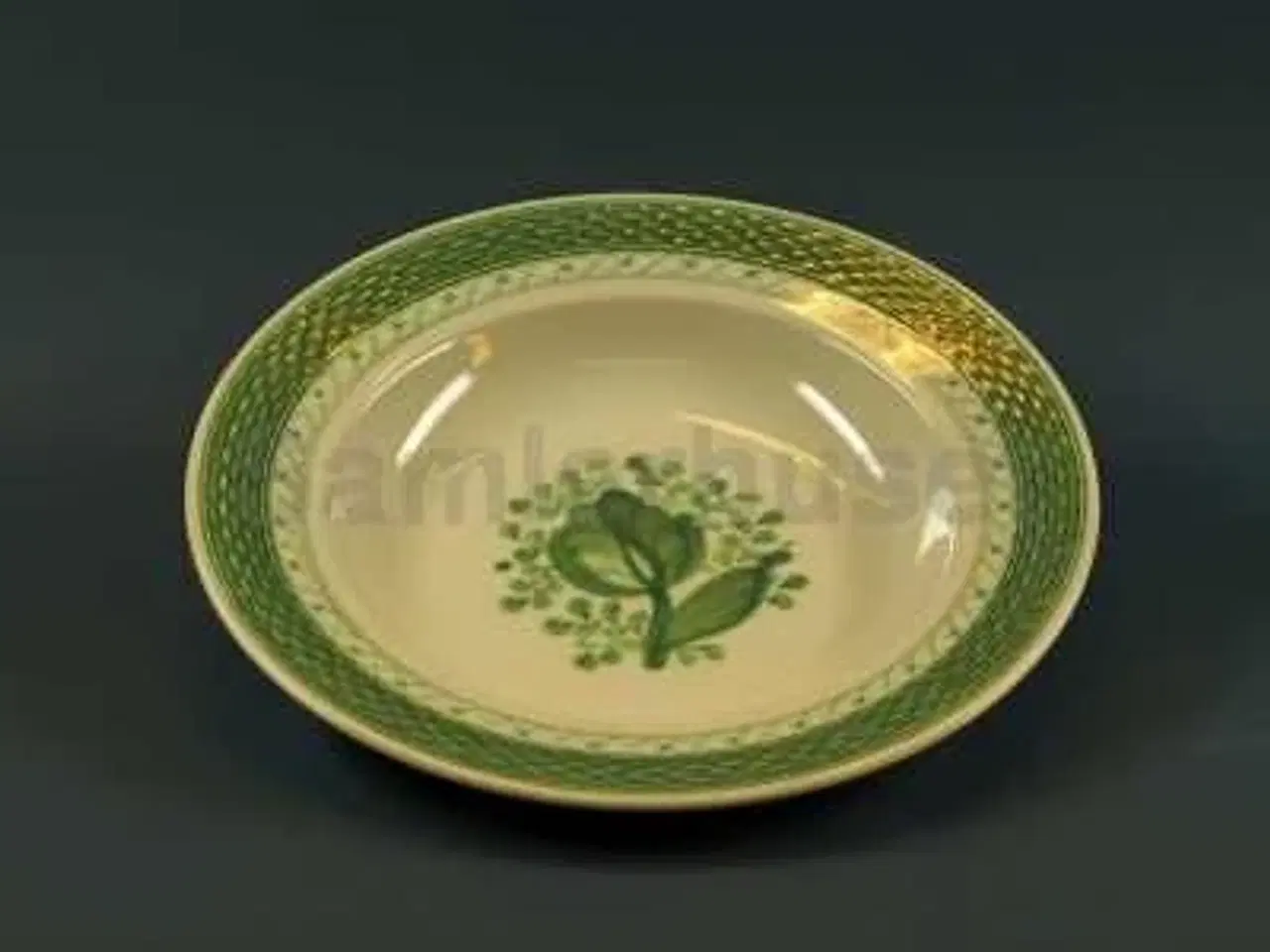 Billede 1 - Trankebar Grøn Tallerken Dyb 21 cm.